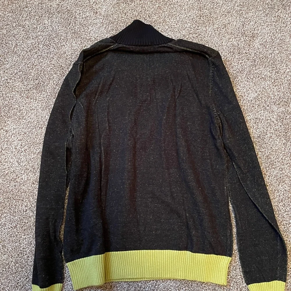 Calvin Klein Jeans Long Sleeve Sweater Black and Green